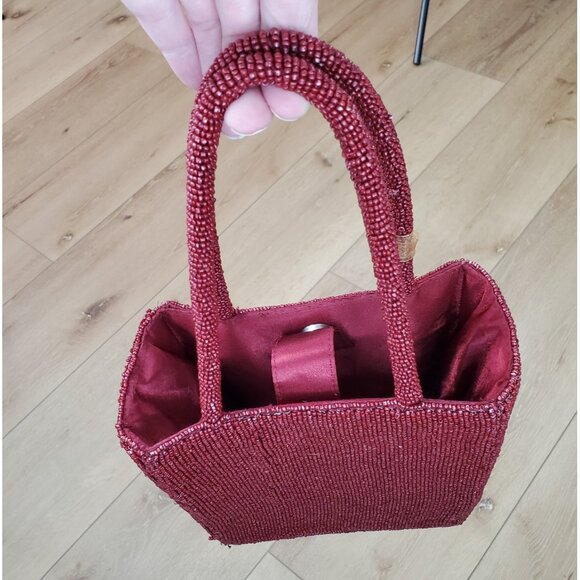 New Release Rare From India to You Red Bow Beaded Bag Viral TikTok Party Holiday - Picture 8 of 16